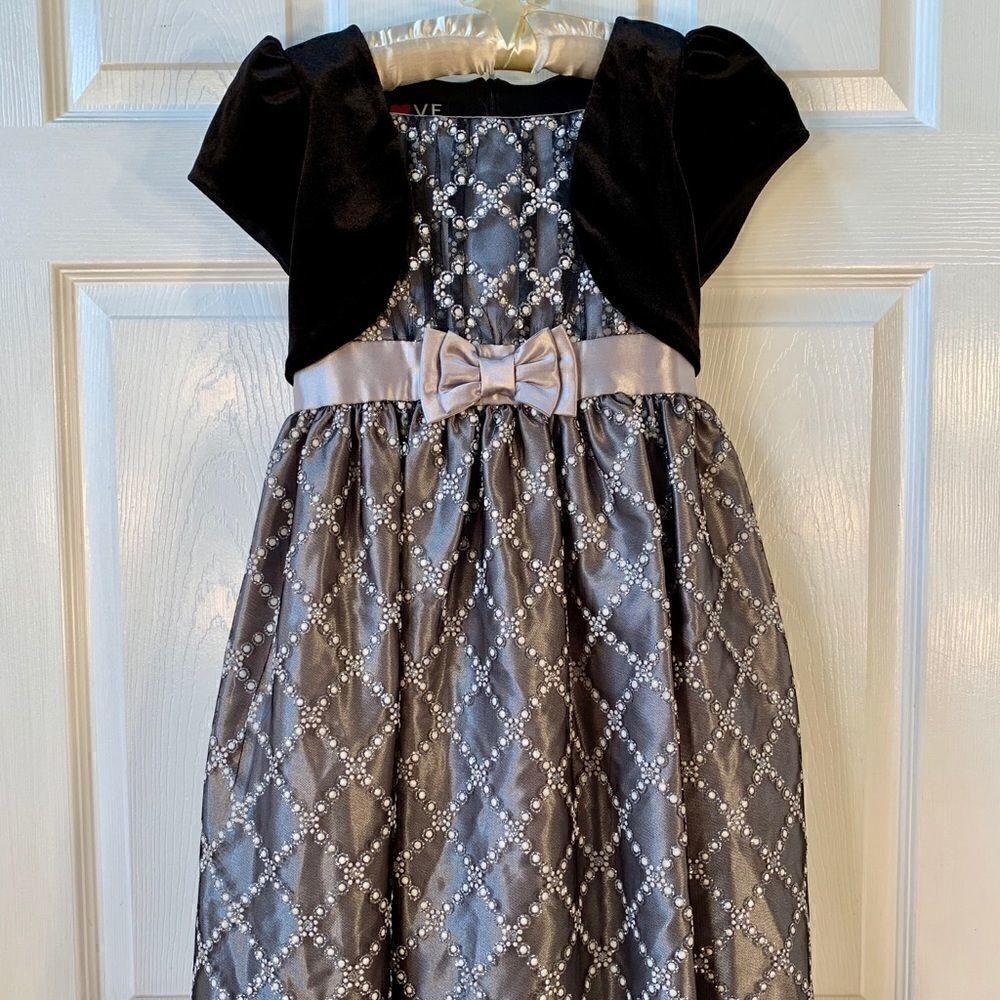 BLACK VELVET & TOOLE SPECIAL OCCASION DRESS S-12